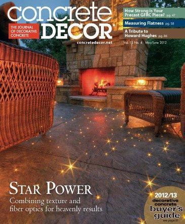 Vol. 12 Issue 4 - May/June 2012 Back Issues Concrete Decor Store