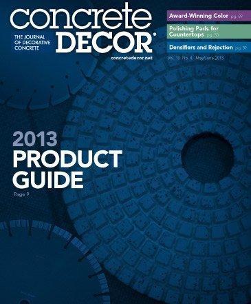 Vol. 13 Issue 4 - May/June 2013 Back Issues Concrete Decor Store