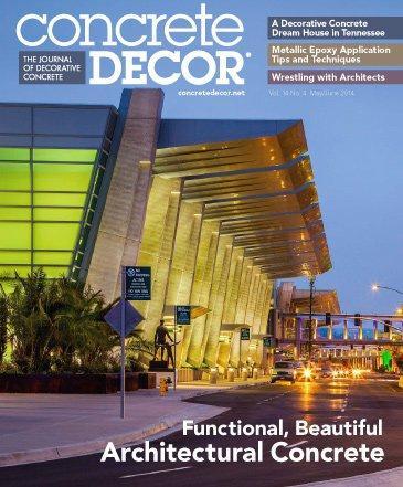Vol. 14 Issue 4 - May/June 2014 Back Issues Concrete Decor Store