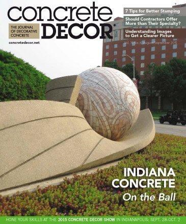 Vol. 15 Issue 6 - August/September 2015 Back Issues Concrete Decor Store
