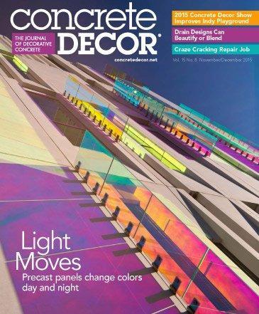Vol. 15 Issue 8 - November/December 2015 Back Issues Concrete Decor Store