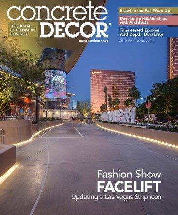 Vol. 16 Issue 1 - January 2016 Back Issues Concrete Decor Store