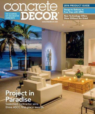 Vol. 16 Issue 3 - April 2016 Back Issues Concrete Decor Store