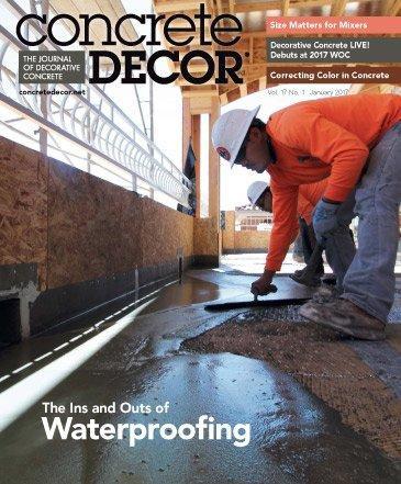 Vol. 17 Issue 1 - January 2017 Back Issues Concrete Decor Store