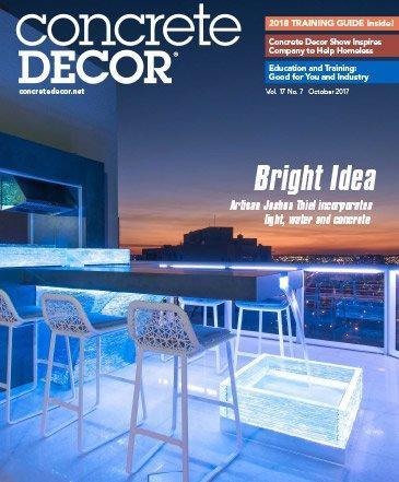 Vol. 17 Issue 7 - October 2017 Back Issues Concrete Decor Marketplace