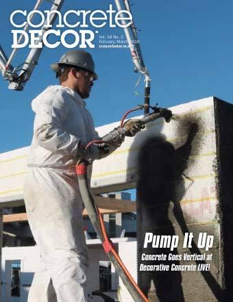 Vol. 18 Issue 2 - February/March 2018 Back Issues Concrete Decor Marketplace