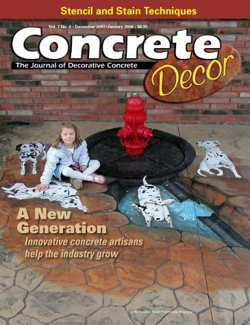 Vol. 7 Issue 8 - December 2007/January 2008 Back Issues Concrete Decor Store