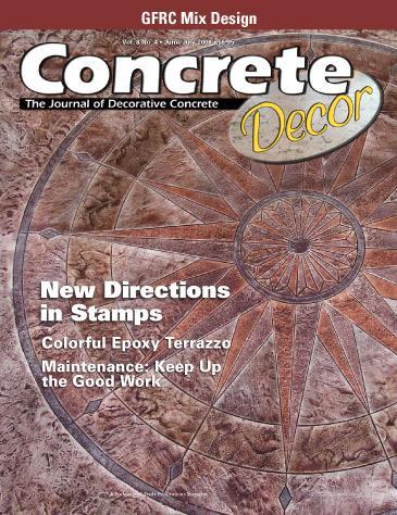 Vol. 8 Issue 4 - June/July 2008 Back Issues Concrete Decor Store
