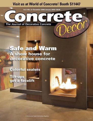 Vol. 8 Issue 8 - December 2008/January 2009 Back Issues Concrete Decor Store