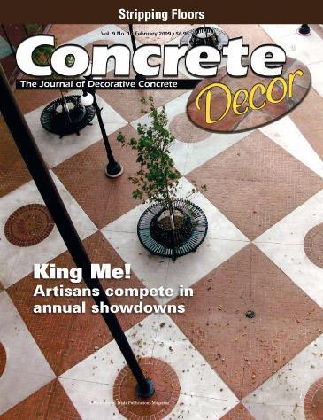 Vol. 9 Issue 1 - February 2009 Back Issues Concrete Decor Store