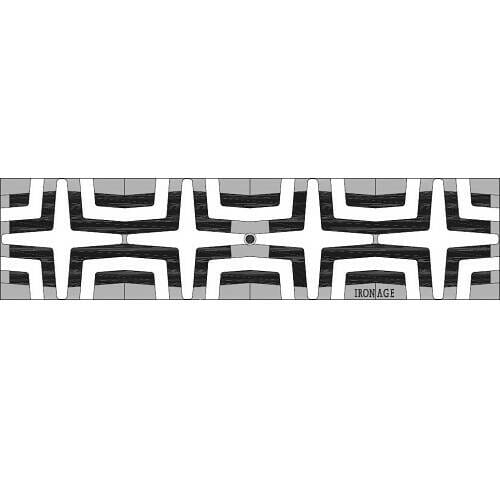 5" x 20" Carbochon Trench Grate Iron Age Designs