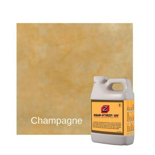 Z Aqua-Stain UV Concrete Countertop Solutions Champagne 1 Quart