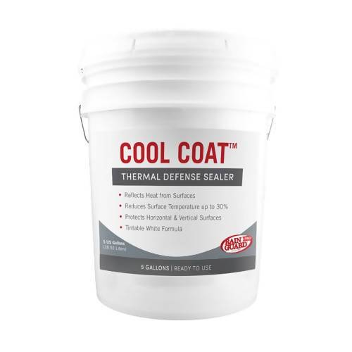 Cool Coat™ Acrylic Thermal Defense Sealer Rainguard Pro 5 Gallons White Matte