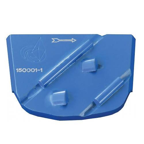 X-Series Trapezoid Pad Tooling With PCD Segments for Concrete Polishing Concrete Polishing HQ Left Hand Rotation w/ Sacrificial Bar