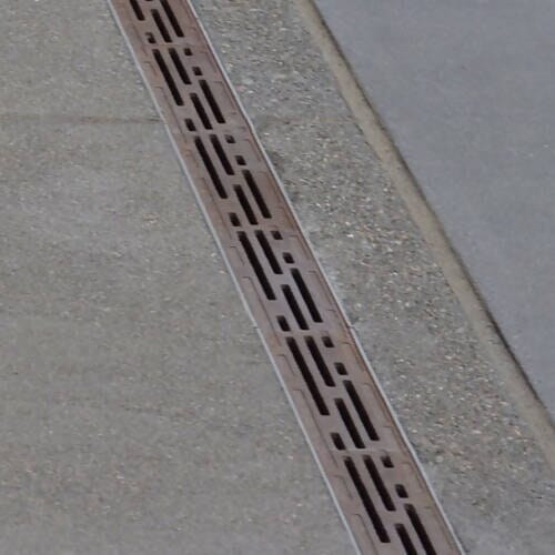 3" x 20" Rain Trench Grate (Heel Proof) Iron Age Designs