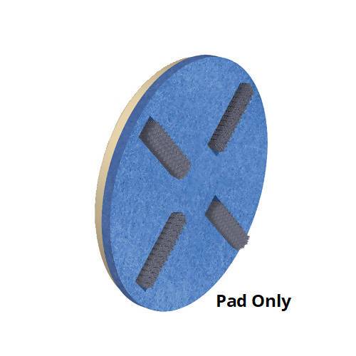 19" Quad Slotted Blue Scrubbing Pads - 5 per Case Fas-Trak Industries