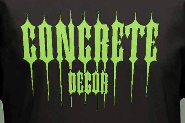 Show T-Shirt Concrete Decor Store Black/Green Concrete Decor Small