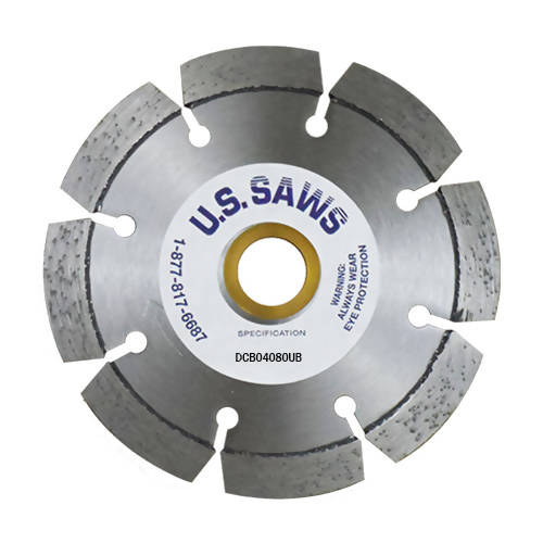 Premium Concrete Cutting Blade U.S. Saws 4" x .250" x 7/8"