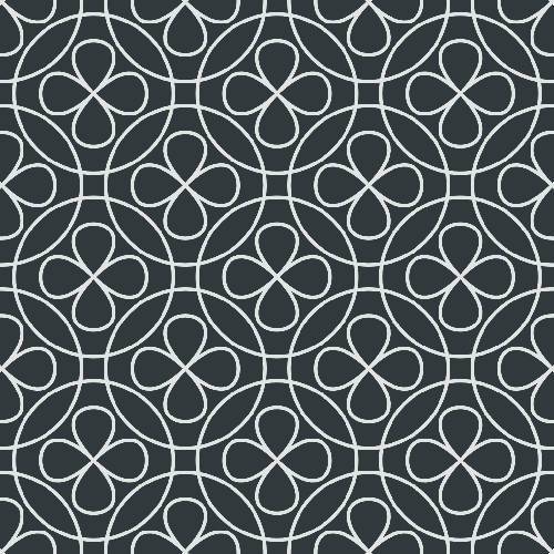 Interlocking Clover Pattern - Adhesive-Backed Stencil supplies FloorMaps Inc. Positive