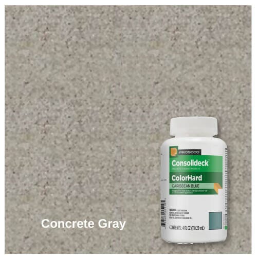ColorHard - One-Step Color & Hardener for Concrete Floors - 4 oz Prosoco Concrete Gray