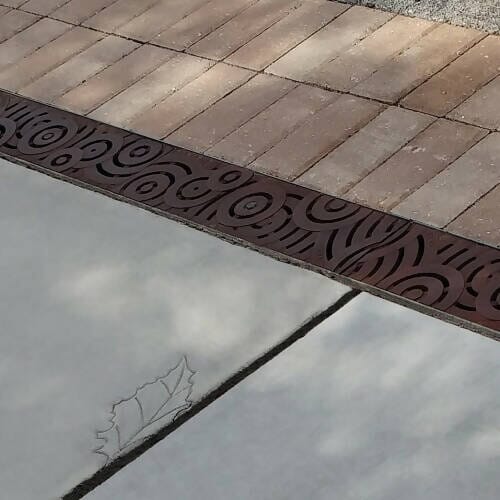 5" x 20" Oblio Trench Grate (Heel Proof) Iron Age Designs