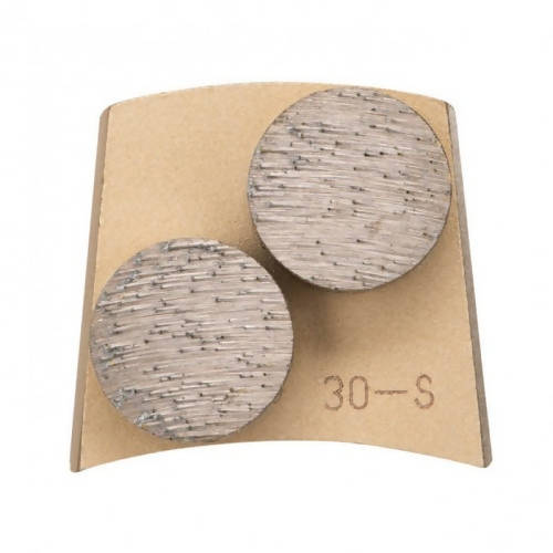 Fast Change - Double Round Segments Syntec Diamond Tools Extremely Soft (Gold) 16 to 20 Grit