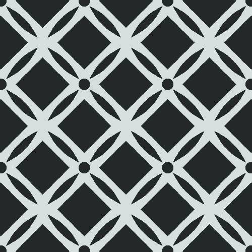 Quilt Tile Pattern - Adhesive-Backed Stencil supplies FloorMaps Inc. Positive