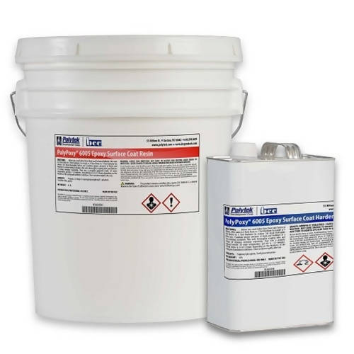 PolyPoxy® 6005 Surface Coat Epoxy Polytek Development Corp 53-lb kit