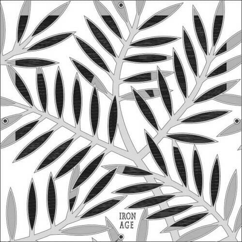 12" x 12" Locust Catch Basin Grate Iron Age Designs