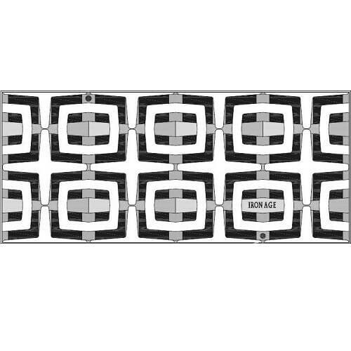 8" x 20" Carbochon Trench Grate Iron Age Designs