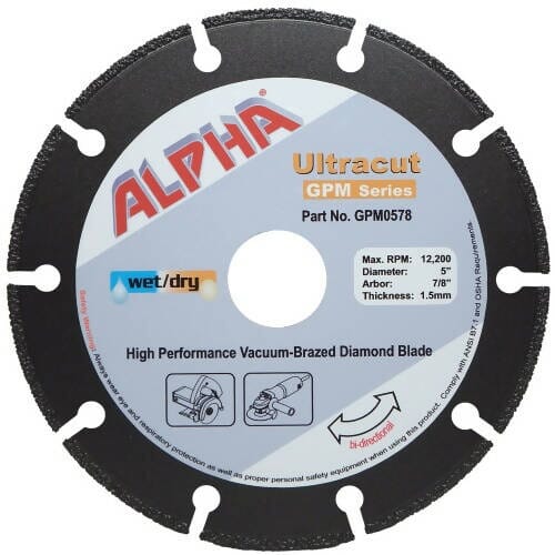 Alpha Ultracut GPM Series Blade Alpha Professional Tools 5"