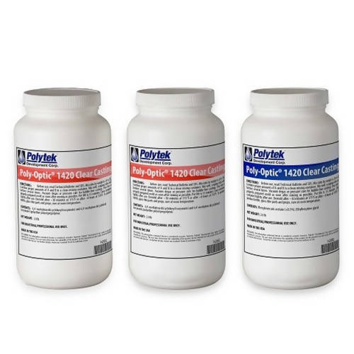 Poly-Optic® 1420 Clear Casting Resin Polytek Development Corp 6-lb kit