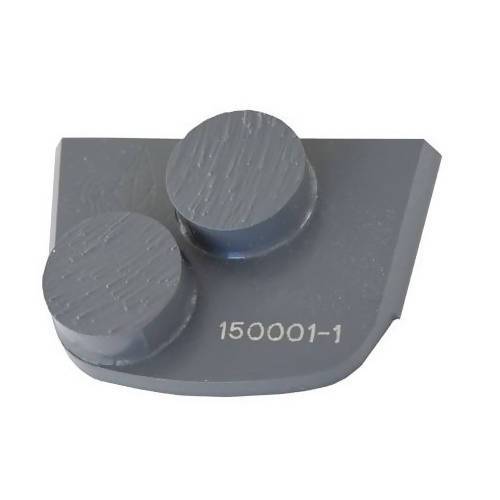 X-Series - Quick Change - Trapezoid Double Button Tooling for Concrete Concrete Polishing HQ 6 Gray/Medium