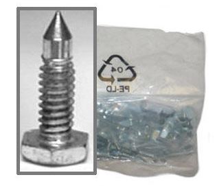 Midwest Rake S550 Professional - Spiked Shoes - Replacement Spikes Seymour Midwest 3/4" Sharp (Flat-bed)