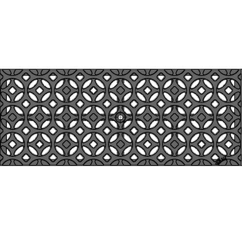 8" x 20" Interlaken Trench Grate Iron Age Designs