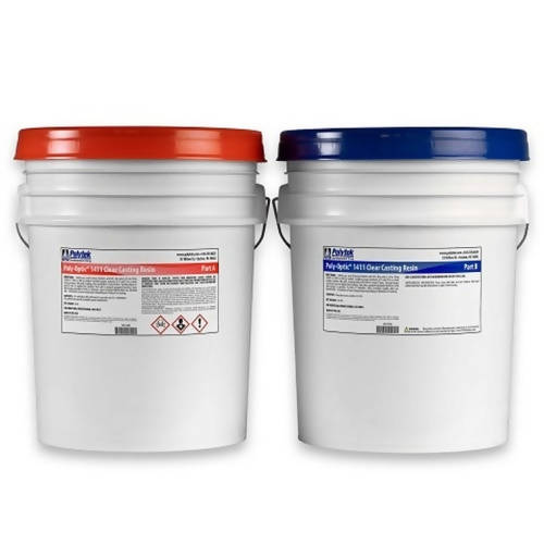 Poly-Optic® 1411 Clear Casting Resin Polytek Development Corp 76-lb kit