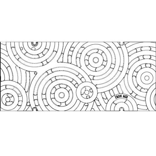 9" x 20" Oblio Trench Grate (Fits MEA) Iron Age Designs