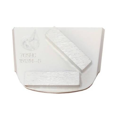 X-Series - Quick Change - Trapezoid Pad with Two Rectangular Segment Tooling for Concrete Concrete Polishing HQ 120 Super Hard Concrete