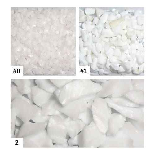 Chunky White Terrazzo Glass American Specialty Glass