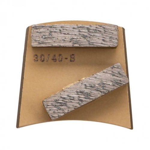 Fast Change - Double Bar Segments Syntec Diamond Tools Extremely Soft Bond (Gold) 16 to 20 Grit