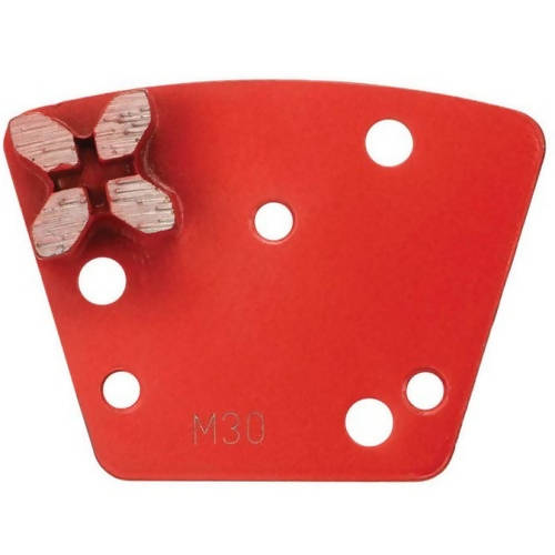 Trapezoid Bolt On Diamond Tooling - Single X Segments Syntec Diamond Tools Medium (Red) 30 to 40 Grit