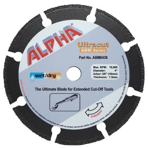 Ultracut ABM Series Blade Alpha Professional Tools 4"