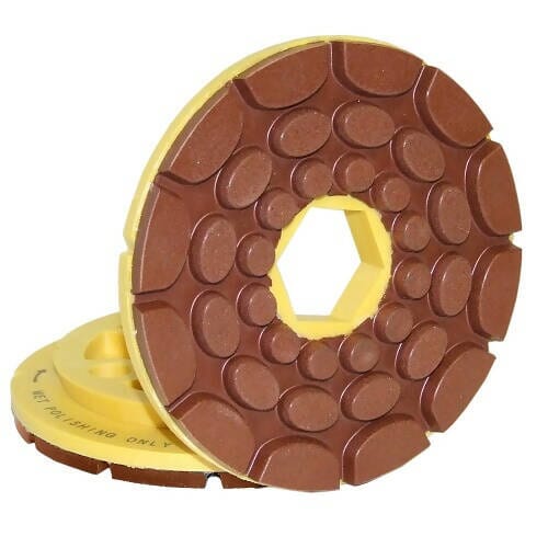 Twincur GEM - Polishing Wheel for Straight and Beveled Edge of All Stones Alpha Professional Tools 5" 500-Grit