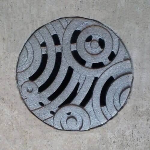 4" Diameter Oblio Catch Basin - Raw Finish (Heel Proof) Iron Age Designs