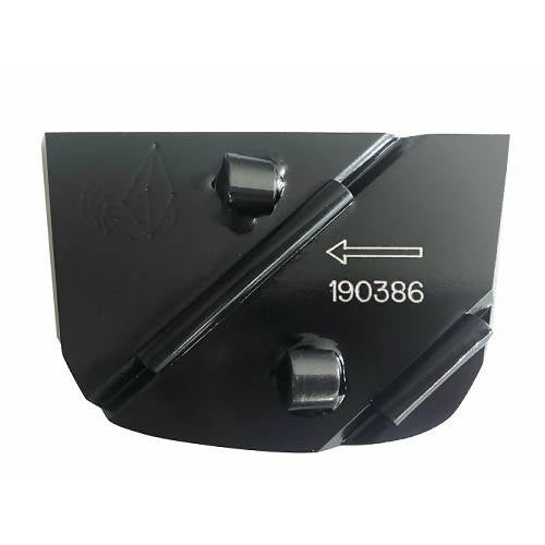 Economy PCD Segments on Quick Change Holder for Concrete Polishing Concrete Polishing HQ Regular w/ Sacrificial Bar