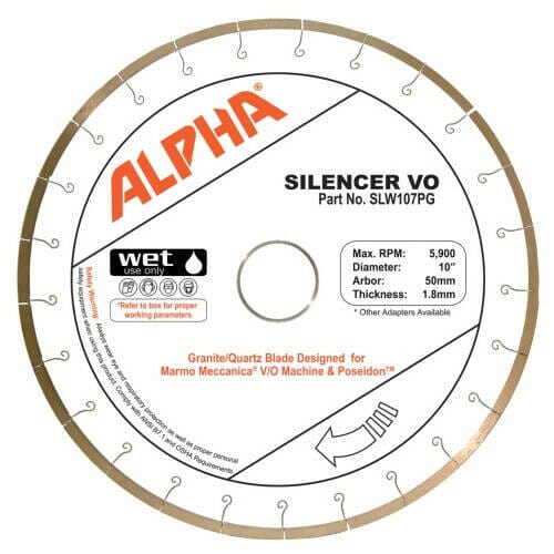 Silencer VO - Silent Core V/O-CUTTING Blade Alpha Professional Tools 10" - Granite/ES-Poseidon