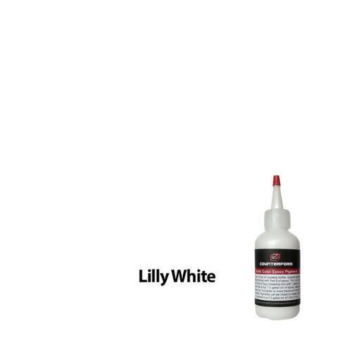 Solid Color Epoxy Pigment Concrete Countertop Solutions Lilly White