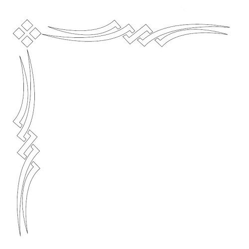 B118 - Flattoo Stencil System - Corner Surface Gel Tek