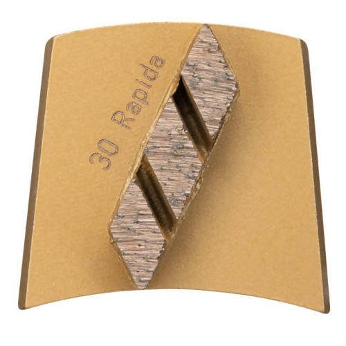 Fast Change - Single Rapida Cap Cutter Segments - Extremely Soft Bond - 30 Grit Syntec Diamond Tools