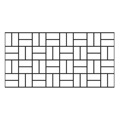 Basket Weave - Concrete Stencil Decorative Concrete Impressions